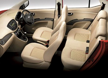 Hyundai i10 interior.