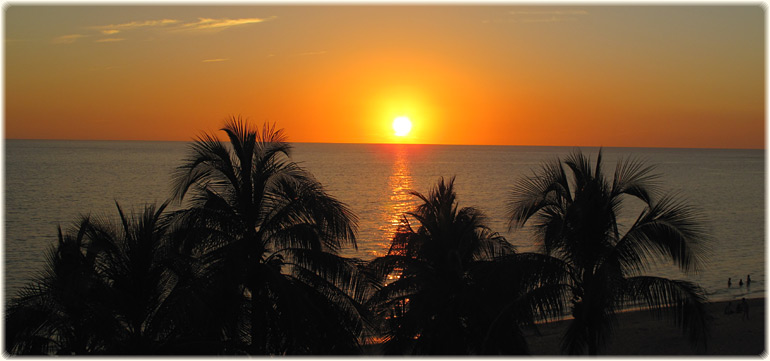 Caribbean Sunset at Ancon beach