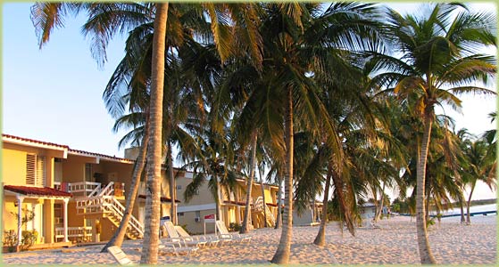 Maria la Gorda hotel at the beach