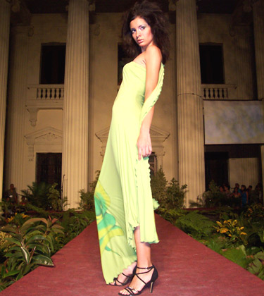 Cuban fashion model