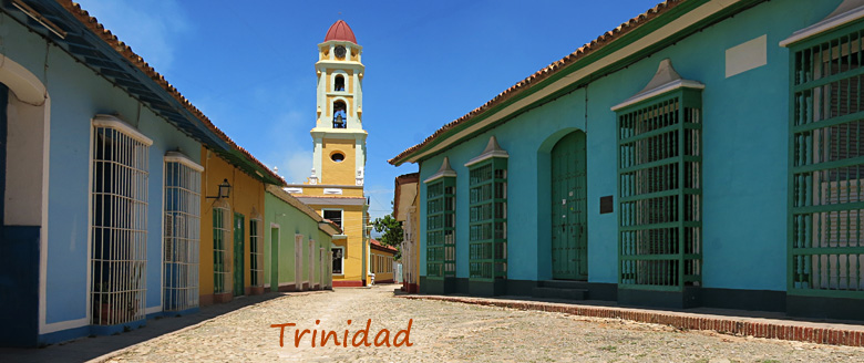 Cobblestone street in Trinidad Cuba