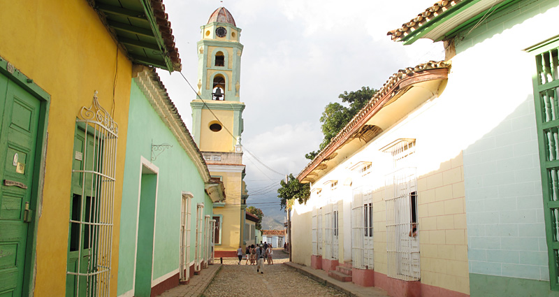 cobbled street